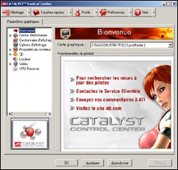comment ouvrir ati catalyst control center