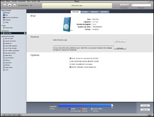 Mise à jour des iPod uniquement via iTunes 7.0