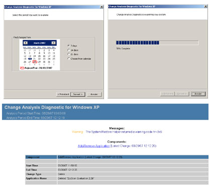 Consultez les modifications système de Windows XP