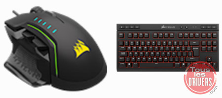 Souris GLAIVE RGB et clavier K63 dans le CORSAIR Utility Engine 2.9